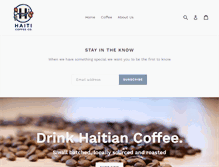 Tablet Screenshot of haiticoffee.com